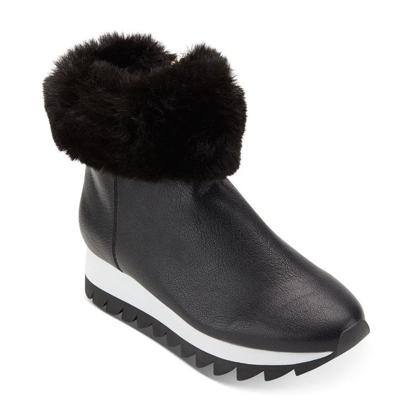 DKNY Women's Al Cuffed Booties Black B4HP - Picture 1 of 6
